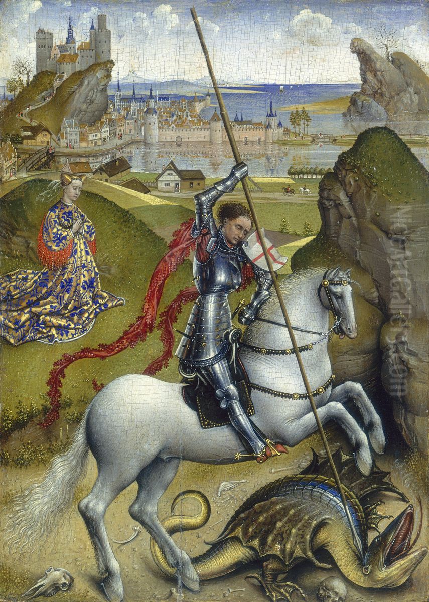 Saint George and the Dragon Oil Painting by Rogier van der Weyden