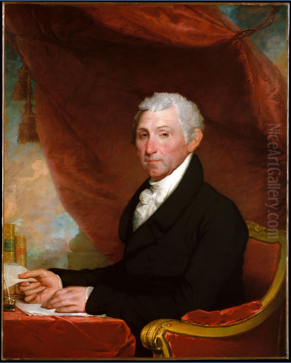 James Monroe Oil Painting by Gilbert Stuart