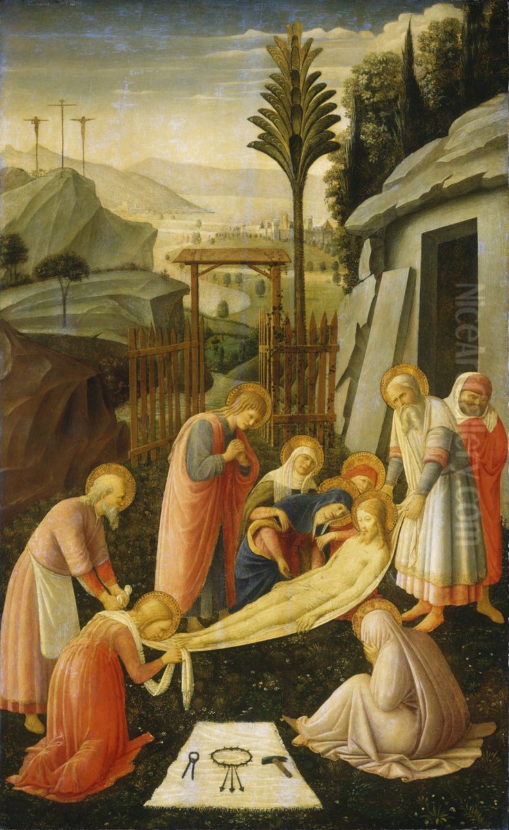 The Entombment of Christ Oil Painting by Fra Angelico