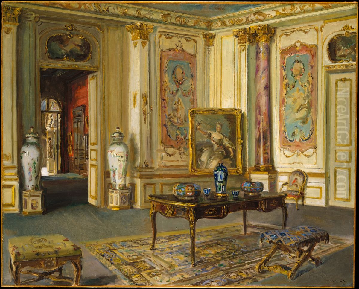 Le Grand Salon, Musee Jacquemart-Andre Oil Painting by Walter Gay