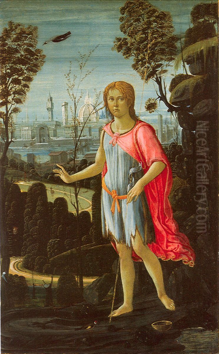 Saint John the Baptist Oil Painting by Jacopo da Sellaio