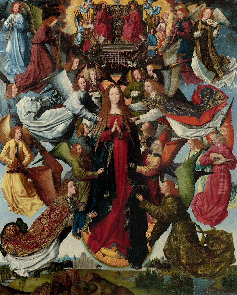 Mary, Queen of Heaven Oil Painting by Master Of The Legend Of Saint Lucy