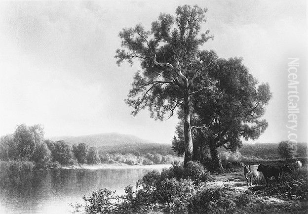 Scene at Napanoch Oil Painting by William Hart