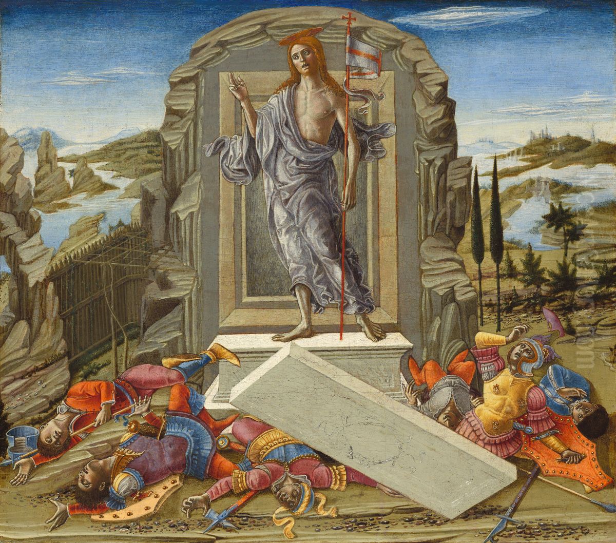 The Resurrection Oil Painting by Benvenuto di Giovanni