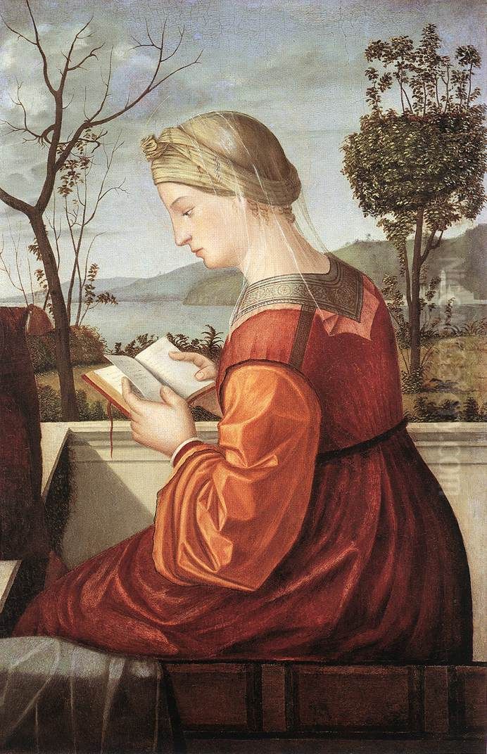 The Virgin Reading Oil Painting by Vittore Carpaccio
