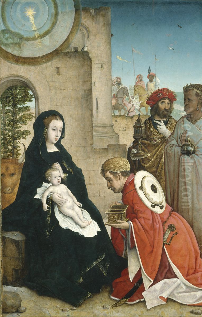 The Adoration of the Magi Oil Painting by Juan De Flandes