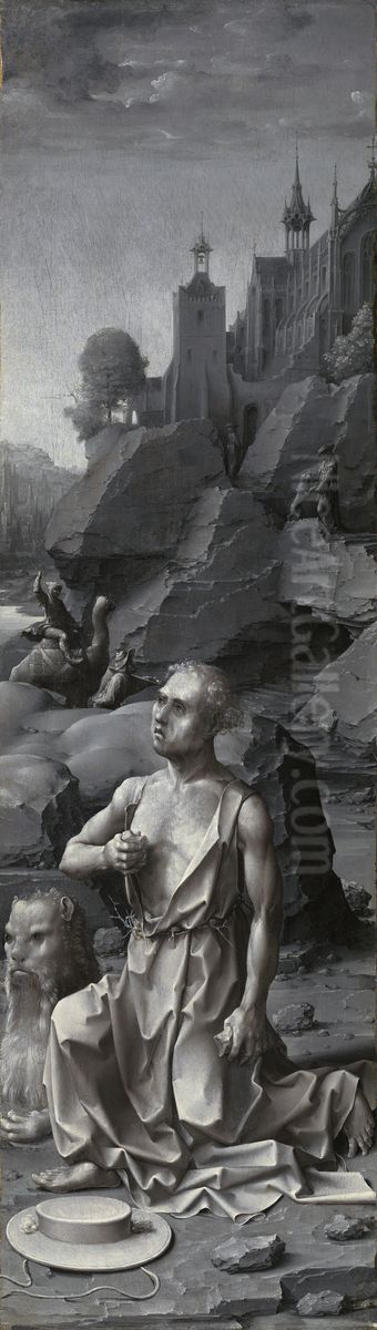 Saint Jerome Penitent Oil Painting by Jan Gossaert