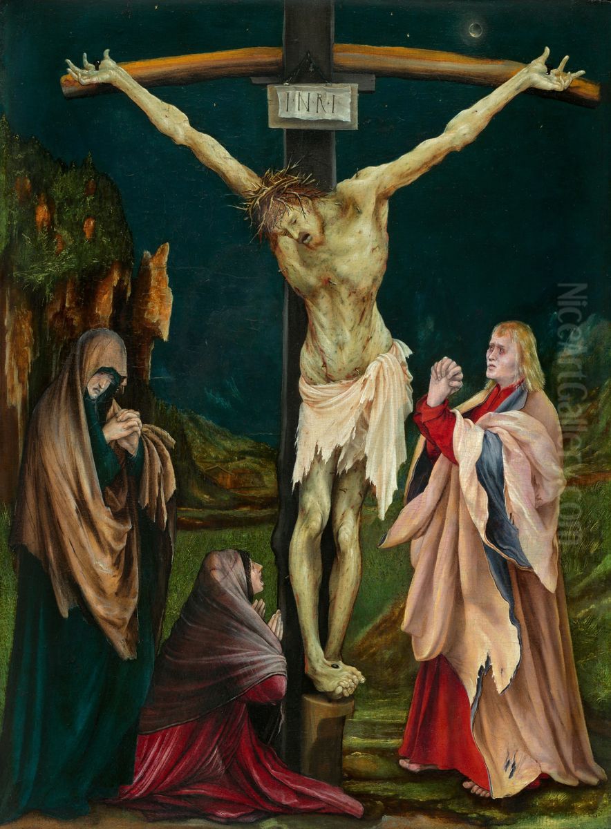 The Small Crucifixion Oil Painting by Matthias Grunewald