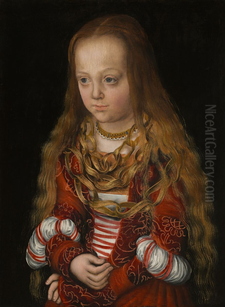A Princess of Saxony Oil Painting by Lucas Cranach the Elder