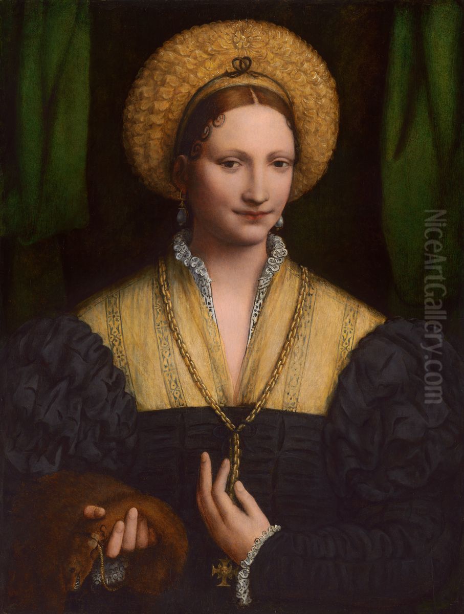 Portrait of a Lady Oil Painting by Bernardino Luini