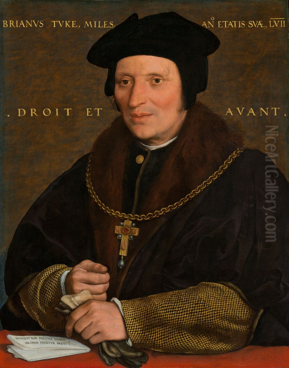 Sir Brian Tuke Oil Painting by Hans Holbein the Younger