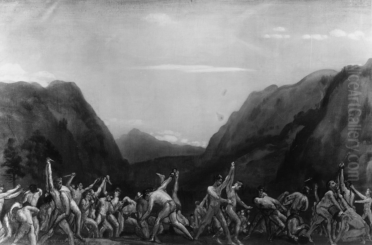 Girdle of Ares Oil Painting by Arthur Bowen Davies