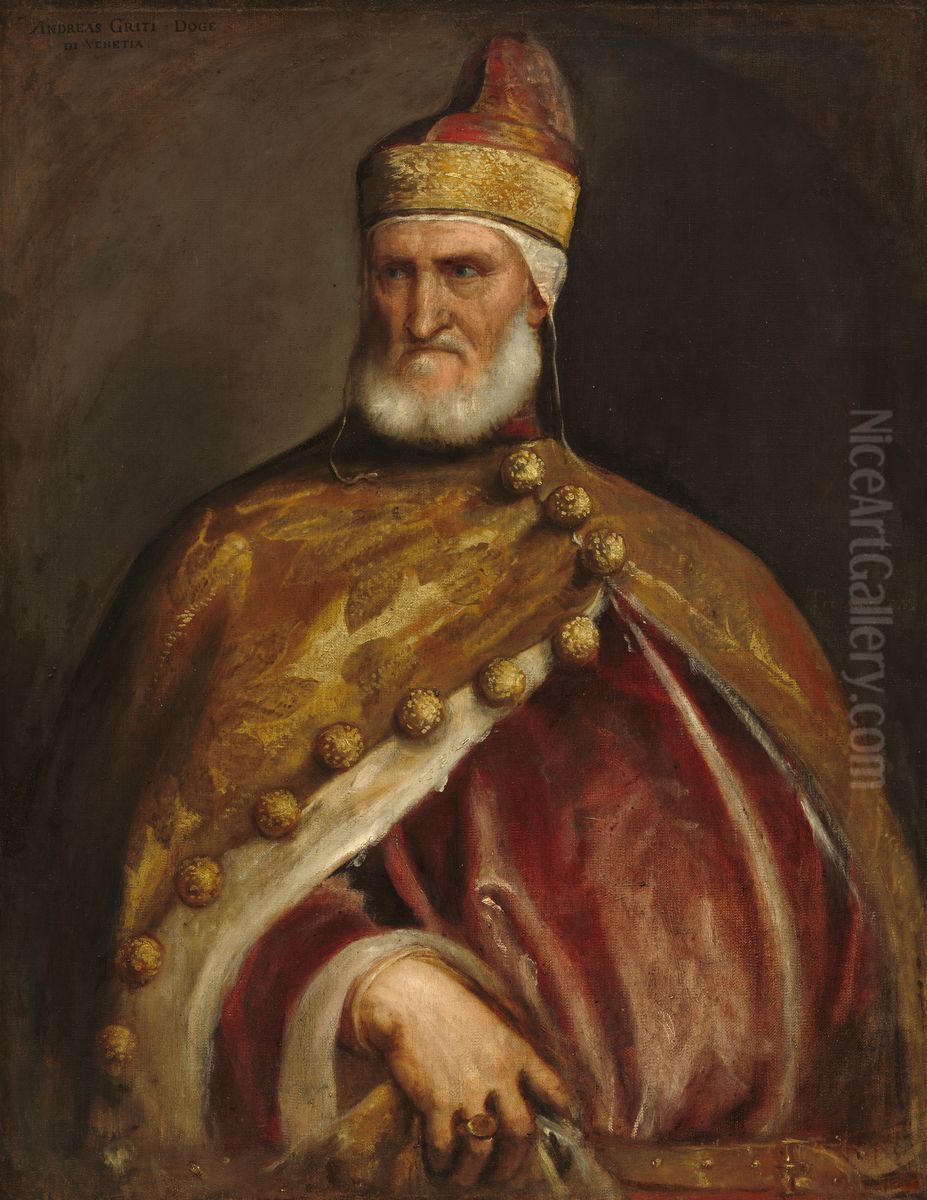 Doge Andrea Gritti Oil Painting by Titian