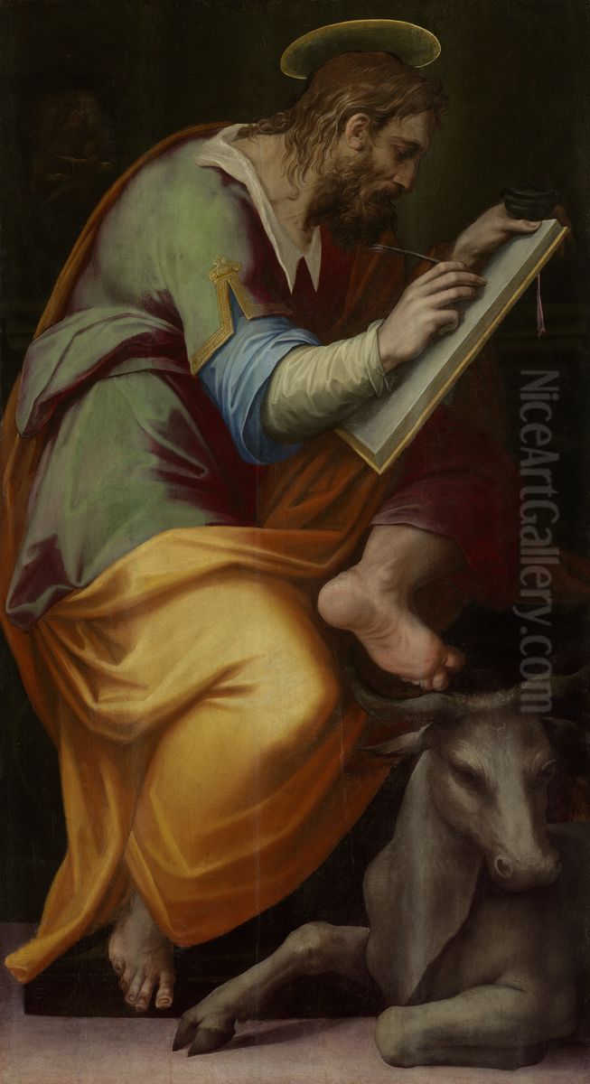 Saint Luke Oil Painting by Giorgio Vasari