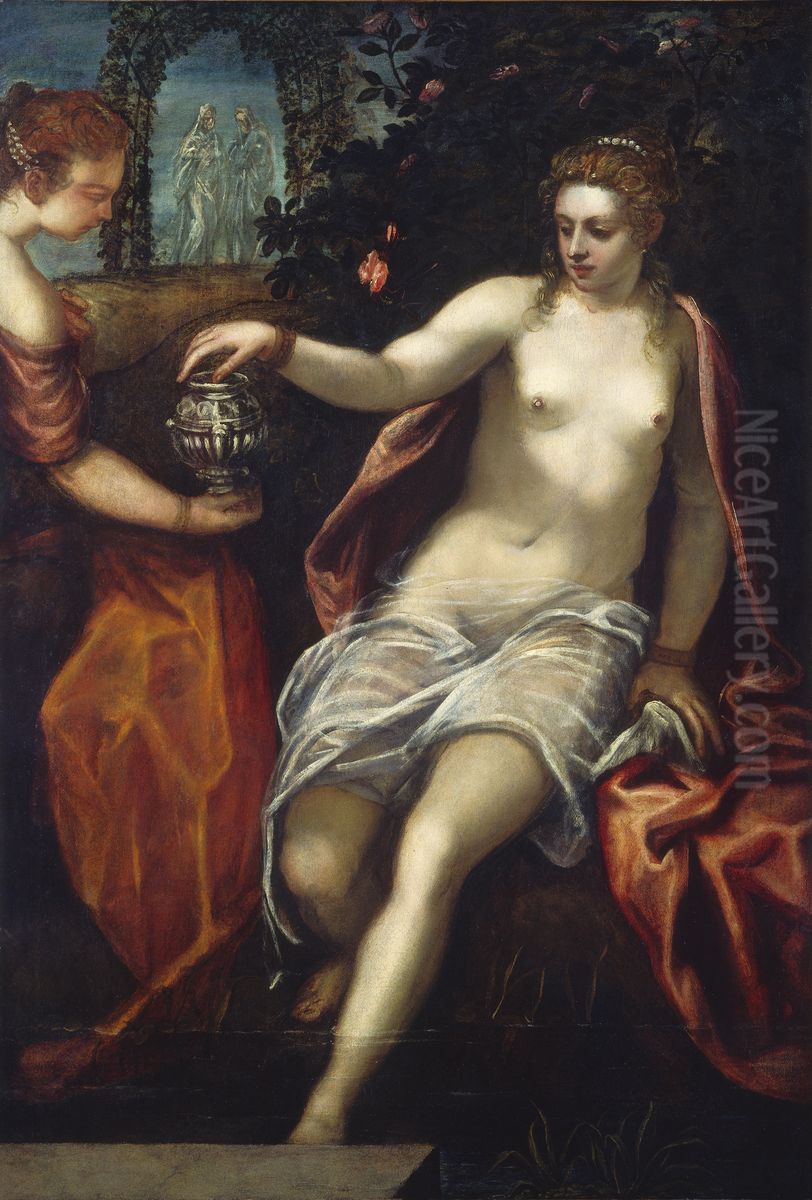 Susanna Oil Painting by Jacopo Tintoretto
