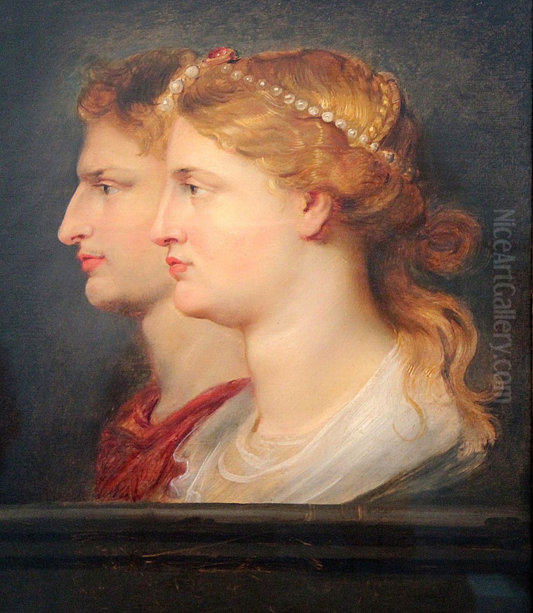 Agrippina   and  Germanicus Oil Painting by (studio of) Rubens, Peter Paul