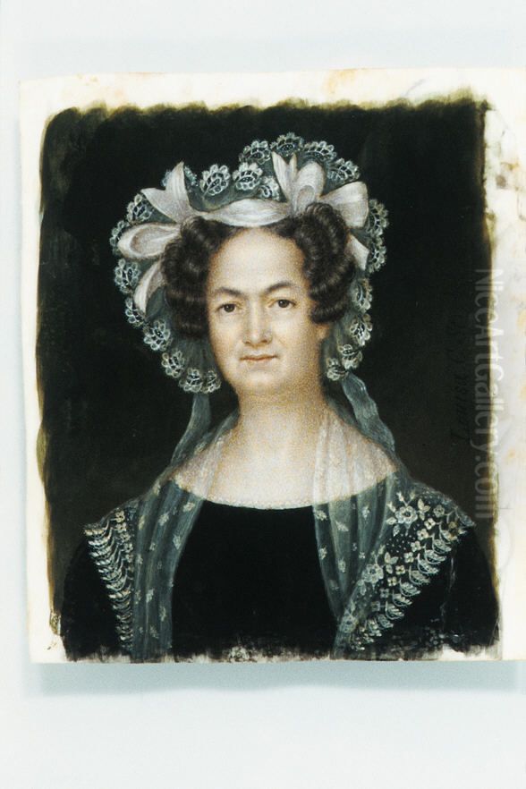 Mrs. Jacob Gerard Koch (Jane Griffith) Oil Painting by Louisa Catherine Strobel