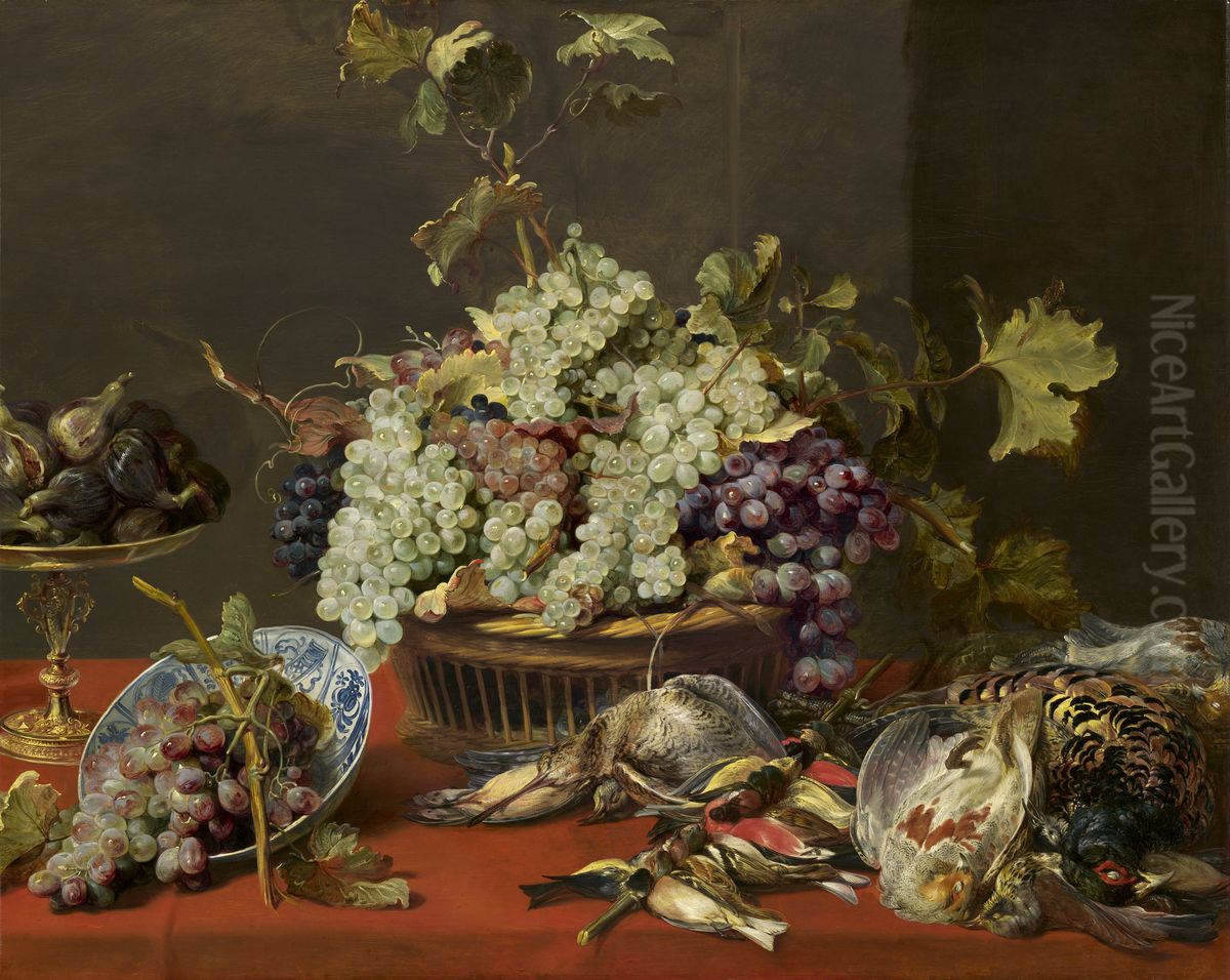 Still Life with Grapes and Game Oil Painting by Frans Snyders