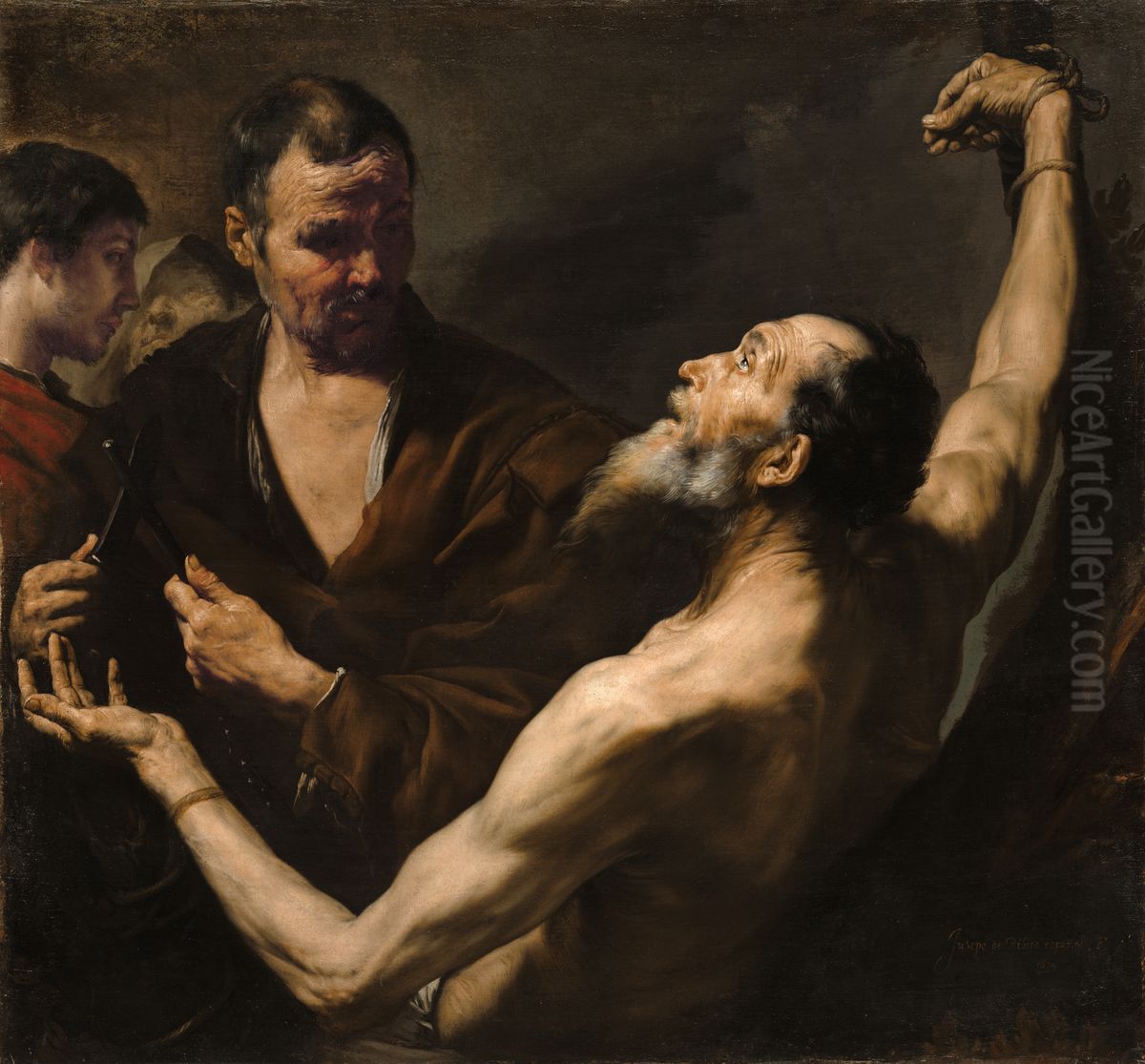 Jusepe de Ribera, The Martyrdom of Saint Bartholomew, 1634 Oil Painting by Jusepe de Ribera