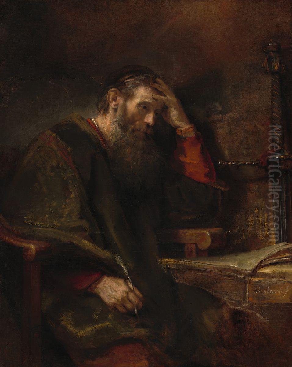 The Apostle Paul Oil Painting by Rembrandt