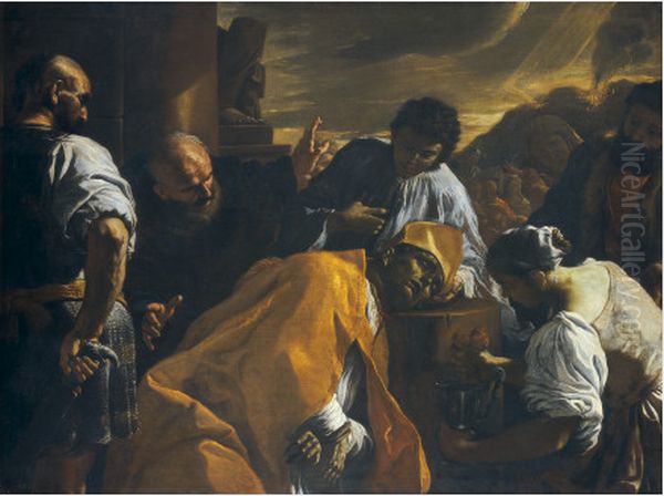 The Martyrdom of Saint Gennaro Oil Painting by Mattia Preti