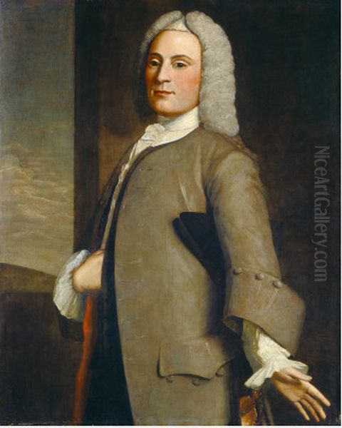 Captain Alexander Graydon Oil Painting by Robert Feke