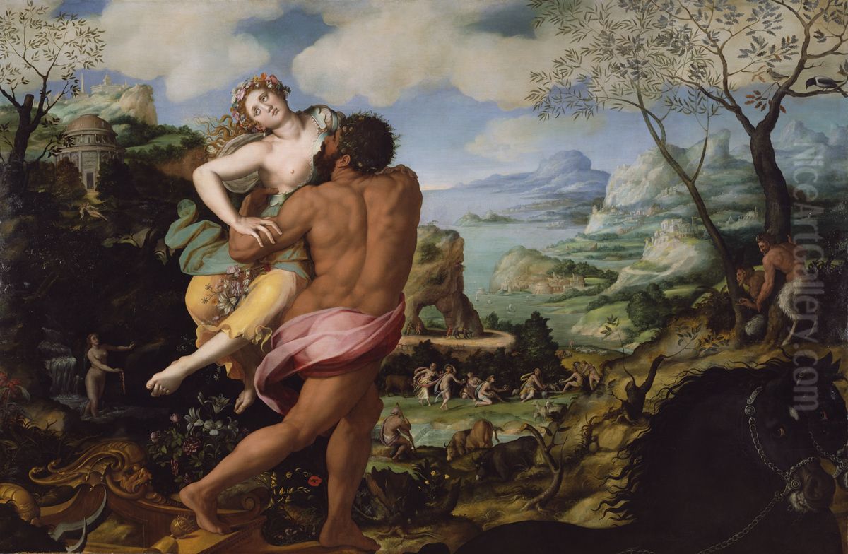 The Abduction of Proserpine Oil Painting by Alessandro Allori