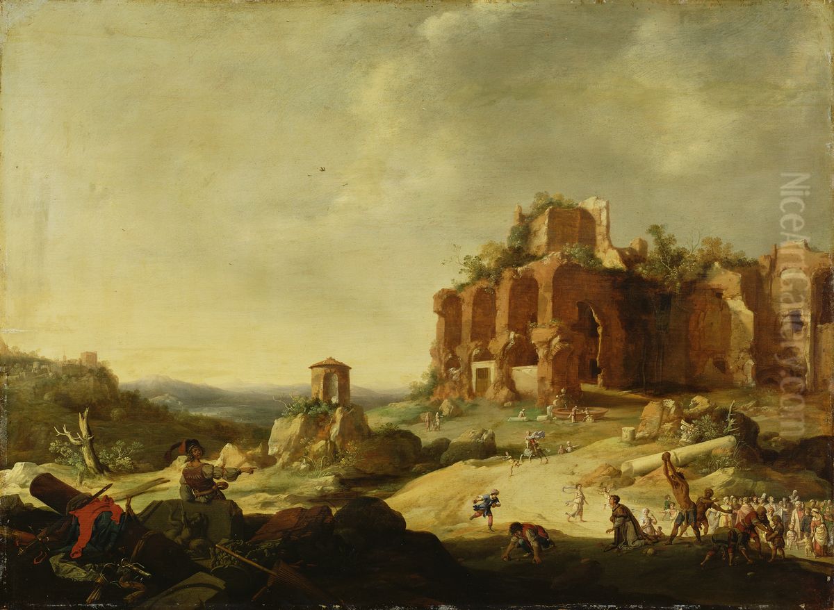The Stoning of St. Stephen Oil Painting by Bartholomeus Breenbergh