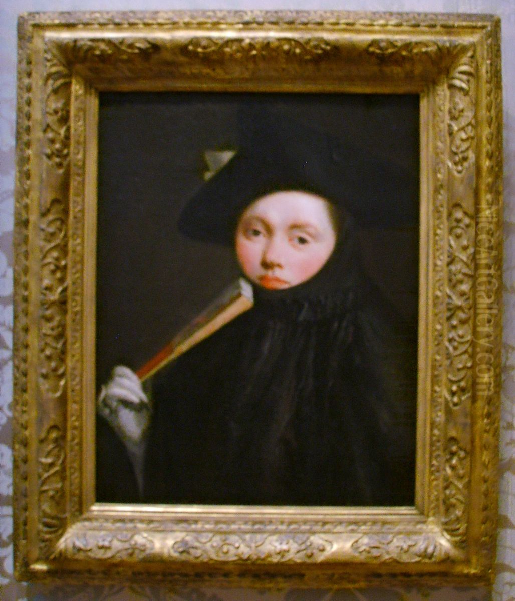 Young Lady in a Tricorn Hat Oil Painting by Giovanni Battista Tiepolo