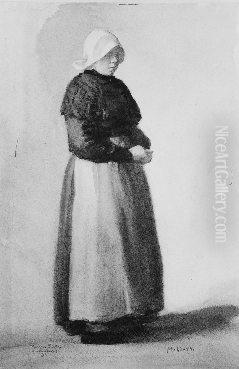 Dutch Woman Oil Painting by Marcia Oakes Woodbury