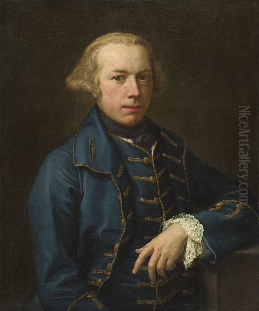 Portrait of a Gentleman Oil Painting by Pompeo Batoni