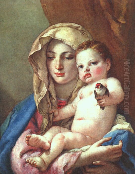Madonna of the Goldfinch Oil Painting by Giovanni Battista Tiepolo