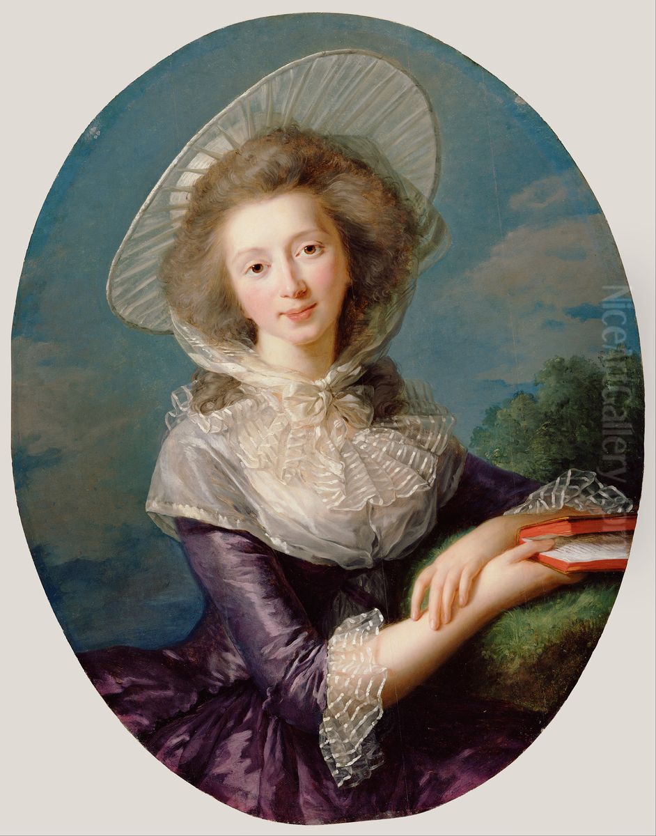 Portrait of Vicomtesse de Vaudreuil Oil Painting by Elisabeth Louise Vigee Le Brun