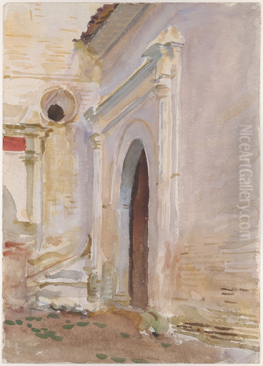Arched Doorway Oil Painting by John Singer Sargent