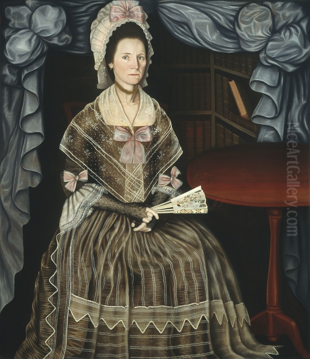 Mrs. Samuel Chandler Oil Painting by Winthrop Chandler