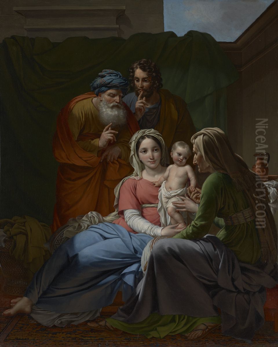 The Holy Family Oil Painting by Joseph Paelinck