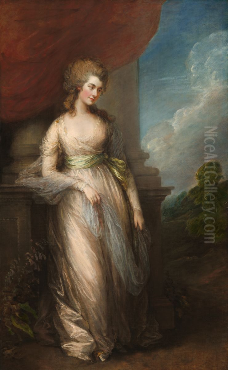 Georgiana Cavendish, Duchess of Devonshire Oil Painting by Thomas Gainsborough