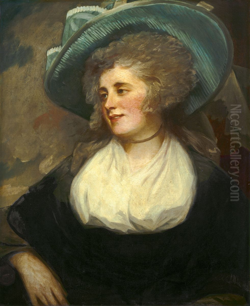 Lady Arabella Ward Oil Painting by George Romney