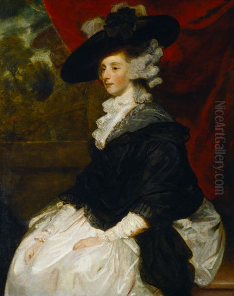 Lady Cornewall Oil Painting by Of Sir Joshua Reynolds