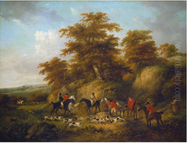 The Death of the Fox Oil Painting by George Morland