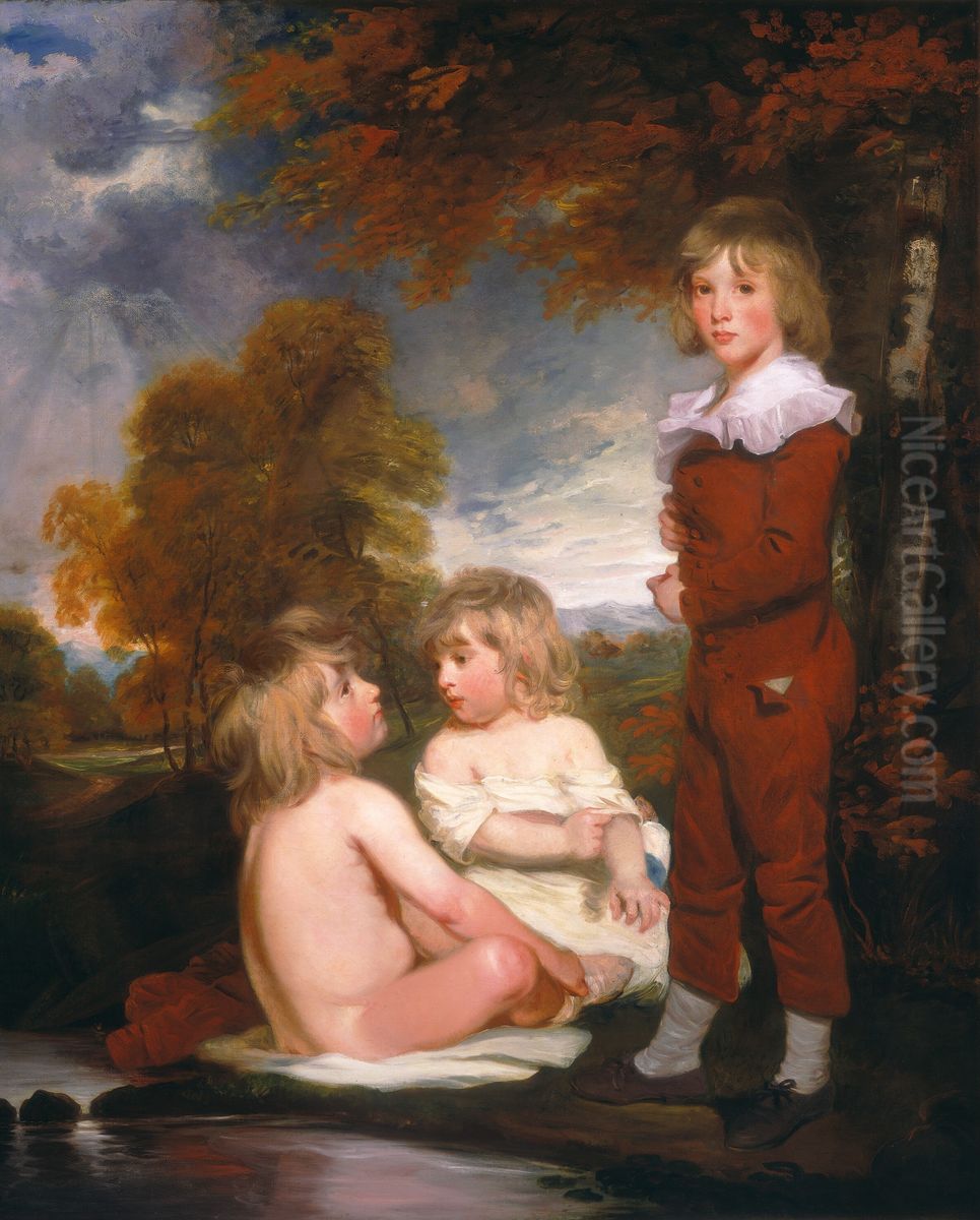 The Hoppner Children Oil Painting by John Hoppner