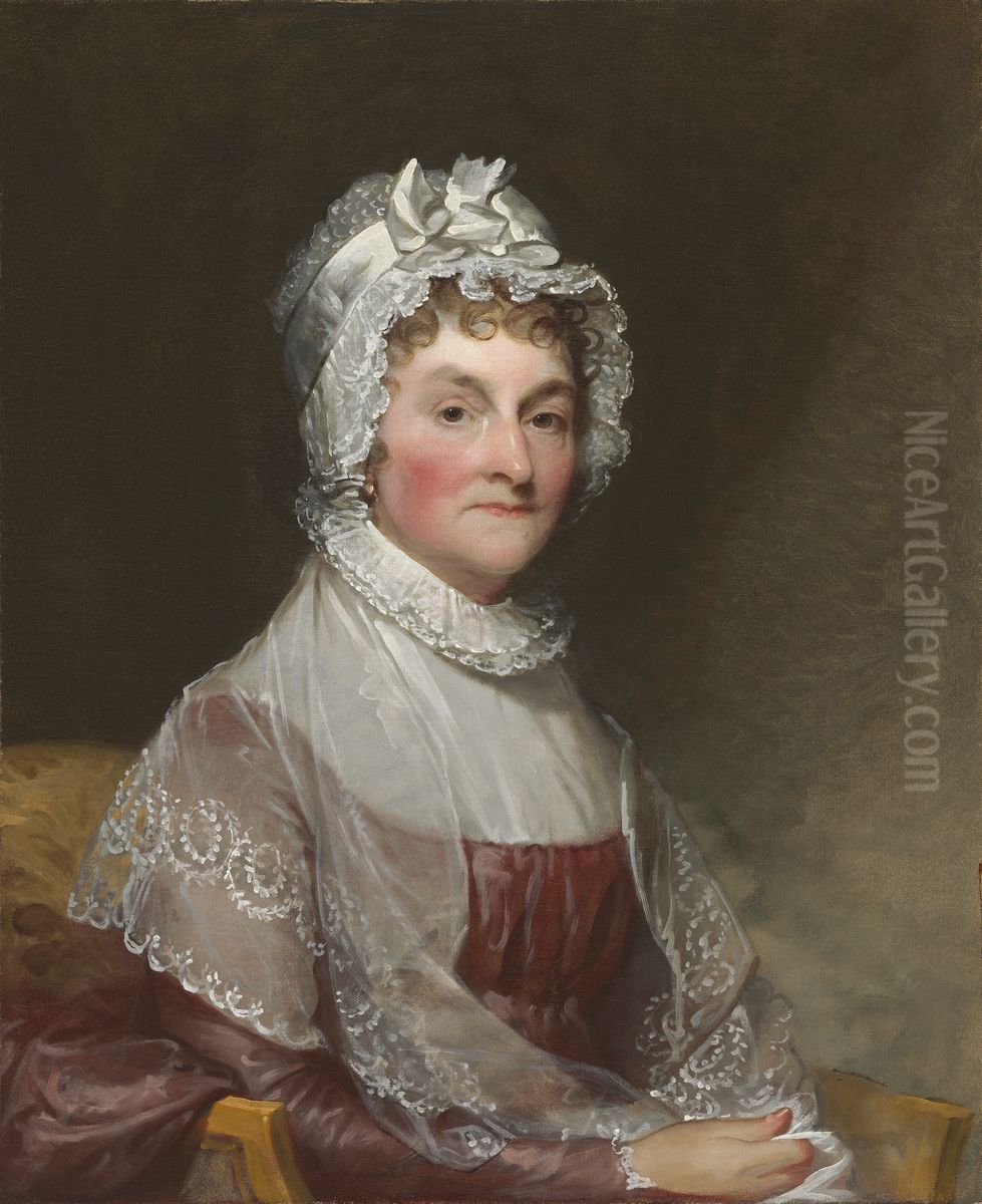 Abigail Smith Adams Oil Painting by Gilbert Stuart