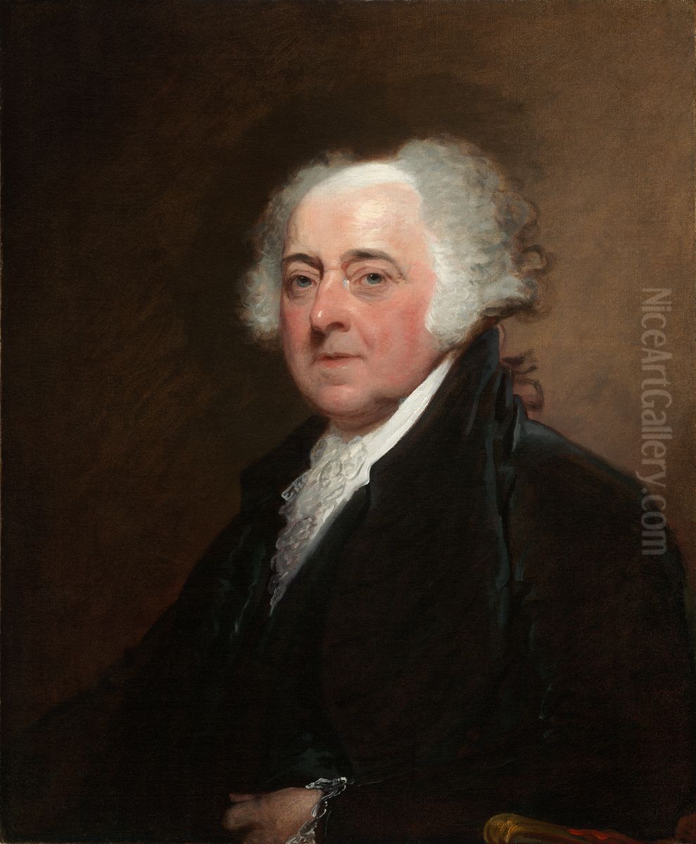 John Adams Oil Painting by Gilbert Stuart