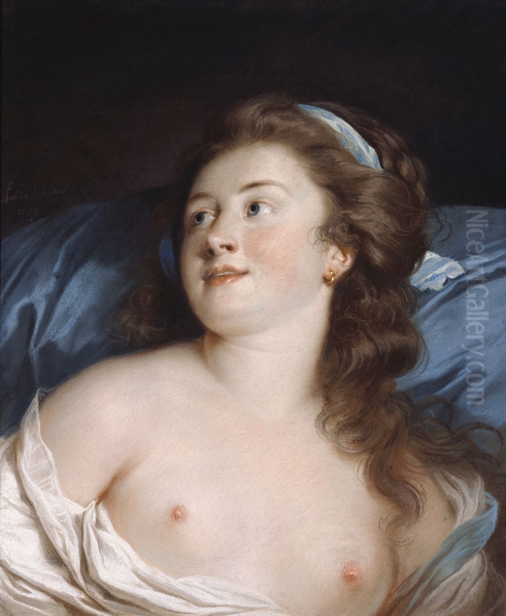 Head of a Young Woman Oil Painting by Adelaide Labille-Guiard