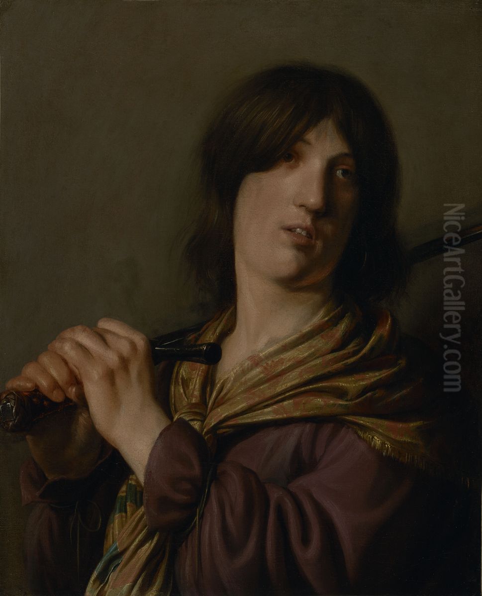David with His Sword Oil Painting by Salomon de Bray