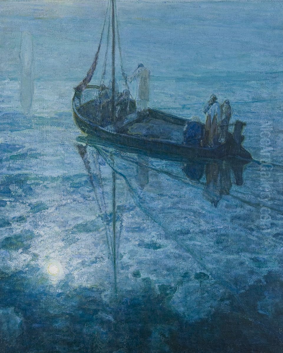 The Disciples See Christ Walking on the Water Oil Painting by Henry Ossawa Tanner