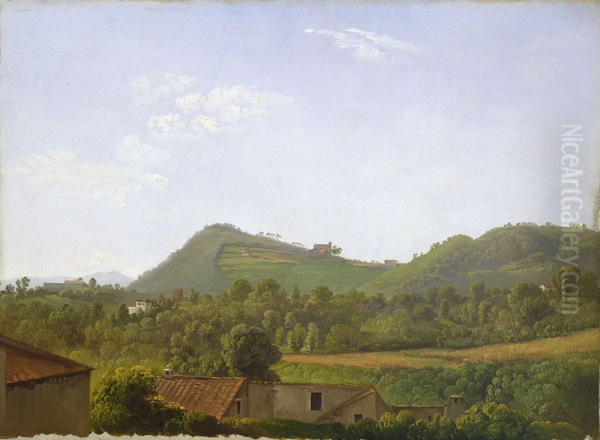 View near Naples Oil Painting by Simon Denis