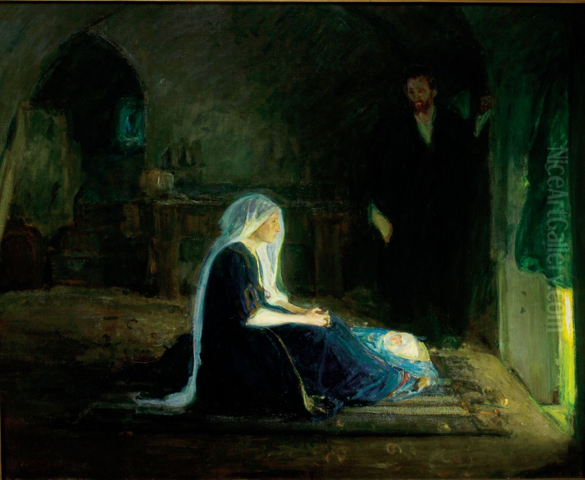 The Holy Family Oil Painting by Henry Ossawa Tanner