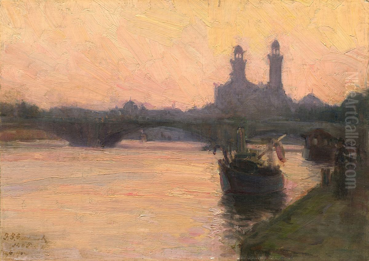 The Seine Oil Painting by Henry Ossawa Tanner