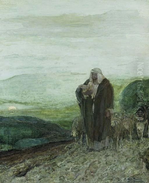 The_Good_Shepherd Oil Painting by Henry Ossawa Tanner